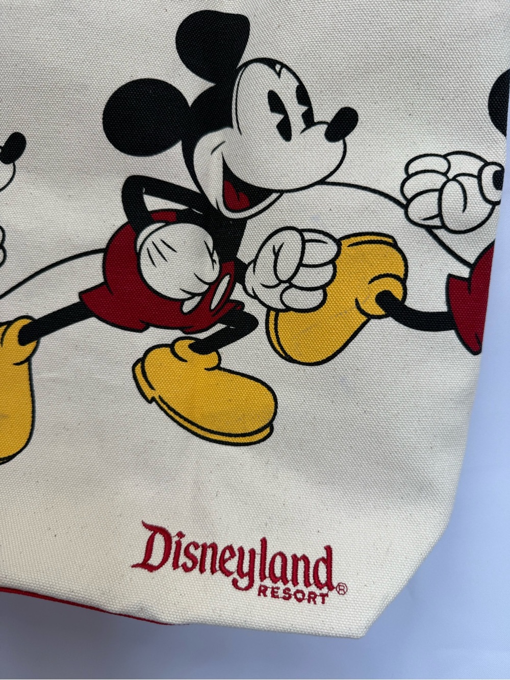 Mickey Mouse Large Canvas Tote Bag Walt Disney World Resort Disney Parks - Picture 2 of 8